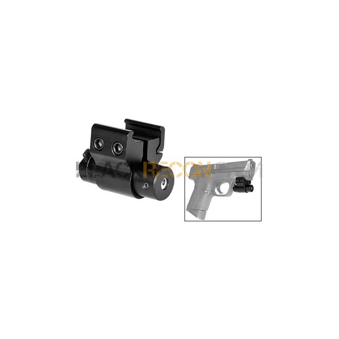 Láser NcStar Rojo Compact Weaver para pistola - Linterna Láser arma corta