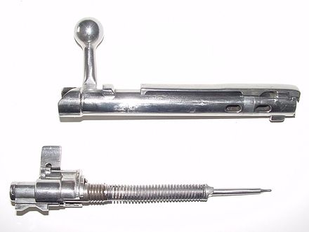 mecanismo cerrojo de un rifle